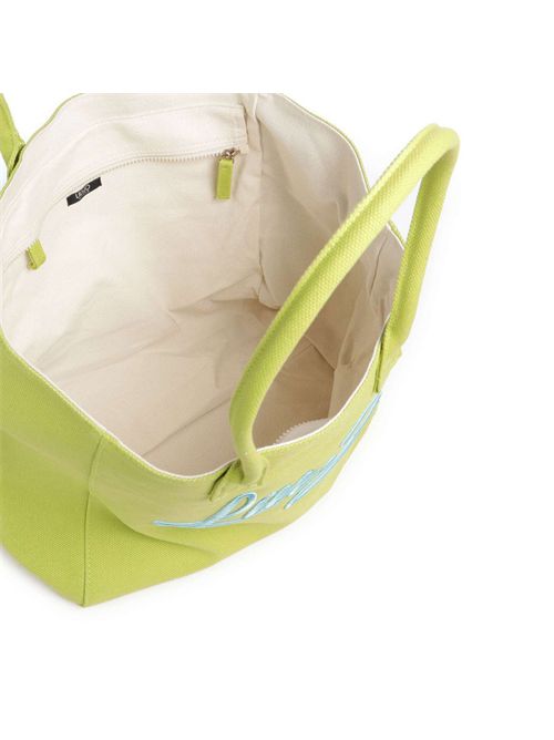 Borsa tote grande con logo ricamato LIU JO | AA6200T546A/30535